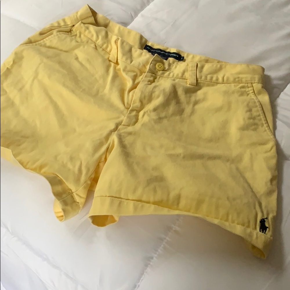 Ralph Lauren yellow shorts sz 8